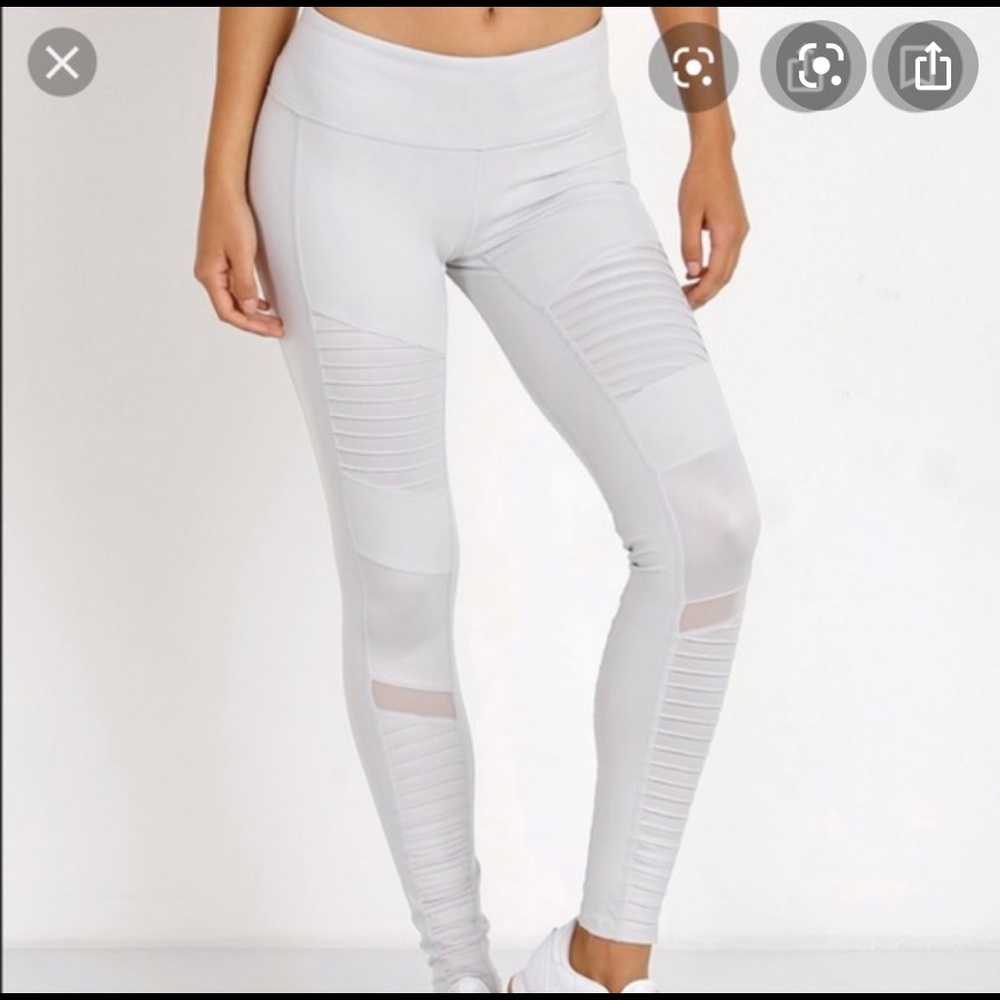 Alo Moto Leggings Light Grey